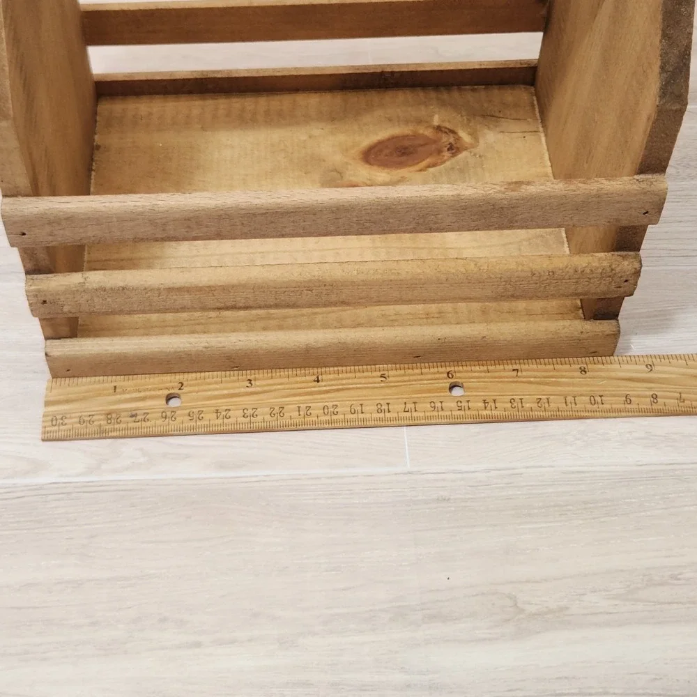 Wooden Beer Carrier - Craft Beer Caddy with Bottle Opener 6 Pack Beer Crate New‎
